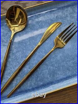 150 sets of stylish matte Gold Cutlery, for wedding or event catering