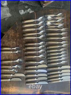 1970s Retro Denby Pottery Stoneware 42 Piece Touchstone Cutlery 6Place Settings