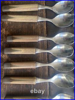 1970s Retro Denby Pottery Stoneware 42 Piece Touchstone Cutlery 6Place Settings