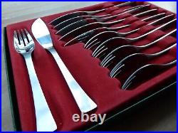 1973 Wilkens Sohne DELTA Cutlery Set Boxed Stainless 6 Forks 6 Knives W. STORR