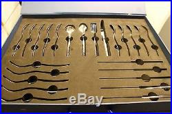 24pc Stainless Cutlery Set with Swarovski Crystals