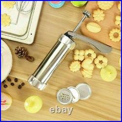 25pc Biscuit Maker Shaper Cake Cutter Decorating Set Cookie Press Pump Machine