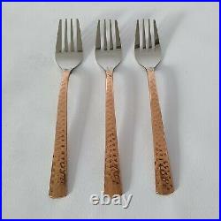 27 Piece With Box Pure Copper Stainless Steel Flatware Silverware Cutlery Sets
