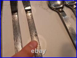 41 X Vintage Viners Korea Sable Cutlery Canteen Set Knives Forks Spoons