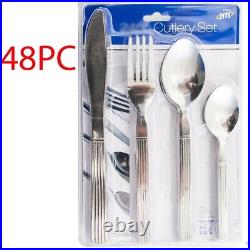 48pc Cutlery Set Kitchen Stainless Steel Tableware Spoon Fork Food Dining
