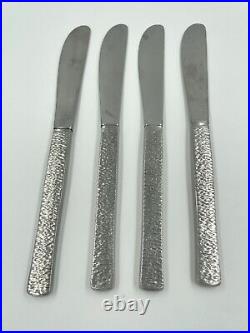 50pc VINTAGE VINERS STUDIO Cutlery Set Sheffield Great Condition Bark