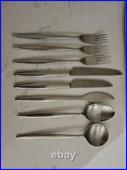 56 X WOSTENHOLM Stainless Steel MONTE CARLO cutlery canteen tray 6 vintage mcm
