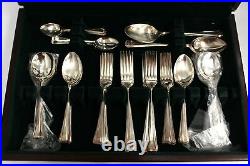 59 Piece ARTHUR PRICE SILVER PLATED CUTLERY SET 8 Person Setting Table Spoon-S52