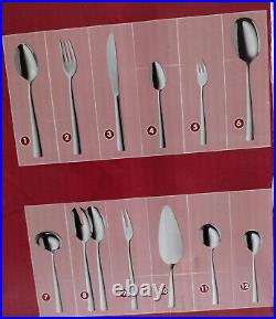 68 Piece 18/10 Stainless Steel Canteen Of Cutlery, Dinner Service In Case, New