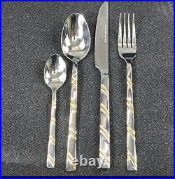 72pc 24ct gold plated cutlery set/ Stainless Steel/ Christmas Dinner/ Gift