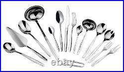 72pcs Cutlery Set 18/10 Stainless Steel Table Canteen Christmas Gift Line Design
