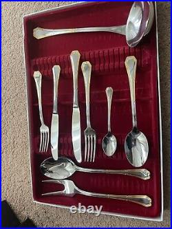 75 piece Gottinghen cutlery set in 18/10 stainless steel with 18k gold inlay