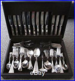 ART DECO UNITED CUTLERS OF SHEFFIELD SILVER GRECIAN CANTEEN OF CUTLERY 102pc