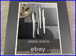 Arne Jacobsen AJ Flatware 24 Piece Cutlery Set Georg Jensen NEW 6 Place Danish