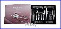 Arthur Price 18-10 and Monsoon Mirage 44 piece Cutlery set for 6 People