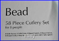 Arthur Price Bead Cutlery Set 58 Piece