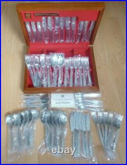 Arthur Price Britannia Cutlery set 62 piece 6 people stainless steel canteen