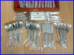 Arthur Price Britannia Cutlery set 62 piece 6 people stainless steel canteen