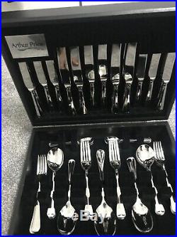 Arthur Price Classic Rattail 58 Piece Canteen Cutlery Set -ZRIS2158 BRAND NEW