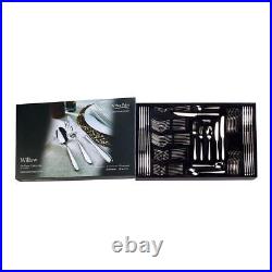 Arthur Price Contemporary 1810 Stainless Steel Willow 76 Piece Cutlery Set Boxed
