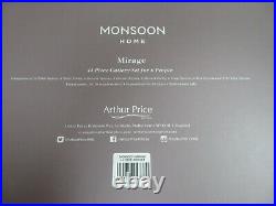 Arthur Price Monsoon Home Mirage Stainless Steel 44 Piece Cutlery Set