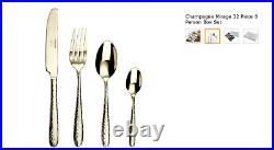 Arthur Price Monsoon Mirage -Champagne-32 Pc cutlery Set for 8 People -BRAND NEW