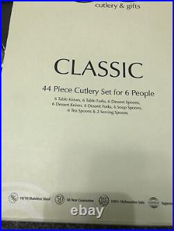 Arthur Price Rattail Classic 44 Piece Cutlery Gift Box Set ZRIS4401 BRAND NEW