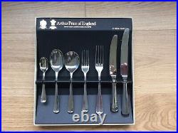 Arthur Price Rattail Sovereign stainless steel 4 sets of 7 piece place settings