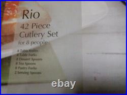 Arthur Price Rio 42 Piece Cutlery Set ZRIO4201 (Beaten Box)