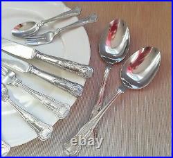 Arthur Price Sovereign Stainless Steel KINGS 43 pieces Up to 6 people VGC