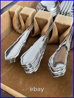 Arthur Price Stainless Steel 60 piece 8 Setting Cutlery Canteen Vintage 1980s