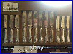 Arthur Price of England 44 piece cutlery set Silver Plate NEW FREE POST UK
