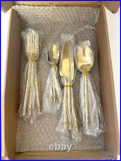 Aulica Cutlery Set of 24 pcs Gold Color