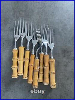 Bamboo Handle And Stainless Steel Cutlery Set