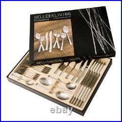 Belleek Living Occasions 44pc Cutlery Set Caters for 6 18/10 Stainless Steel