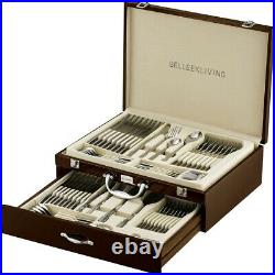 Belleek Occasions 72 Piece Gift Boxed Canteen of Cutlery Suitable for 10