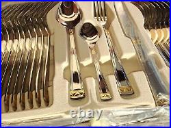 Bestecke Solingen Cutlery gold plated set. Brand new 99 pieces, 12 place setting