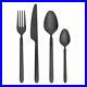 Blomus Cutlery Set 16 pcs Stella Cutlery Spoon Fork Knife Stainless Steel Black