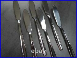 Christofle Cutlery Set Butter Spreaders Knives Vintage Retro Mid Century Modern