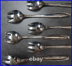 Christofle Cutlery Set Oyster Forks Shellfish Mid Century Modern Stainless Steel