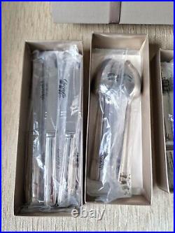 Christofle Hudson 36-Piece Stainless Steel Flatware Set with Chest / NEW