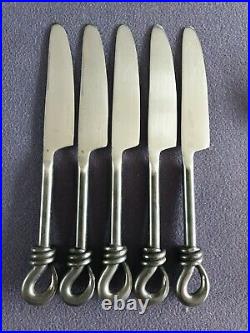Culinary concepts unpolished knot 7 piece place setting x 5