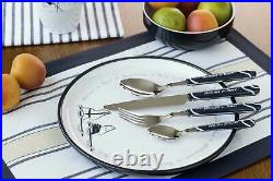 Cutlery Set 24 Piece, Stainless Steel, Welcome on Board, Marine Business