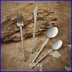 Cutlery Set for 12 People, Karaca Look, 84 Piece, 316+ Stainless Steel, Silver