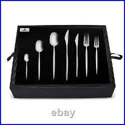 Cutlery Set for 12 People, Karaca Thor, 84 Piece, 316+ Stainless Steel, Silver