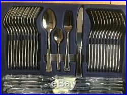 Cutlery set 100 peice (German) polished stainless steel in leather canteen case