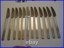 Danish Modern Dana Stainless Cutlery Flatware Set Denmark Knives Forks Spoons