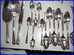 Dining Set for 6, community Silver Plate & Stainless steel 47 pieces W3
