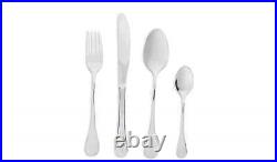 Evora 16 Piece Stainless Steel Cutlery Set Mirror Safe For Easy Cleaning