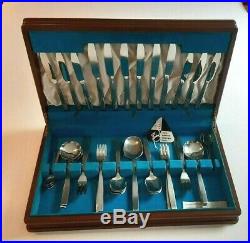 Excellent Vintage Viners Chelsea Pattern Boxed Canteen Cutlery Service Six Sets